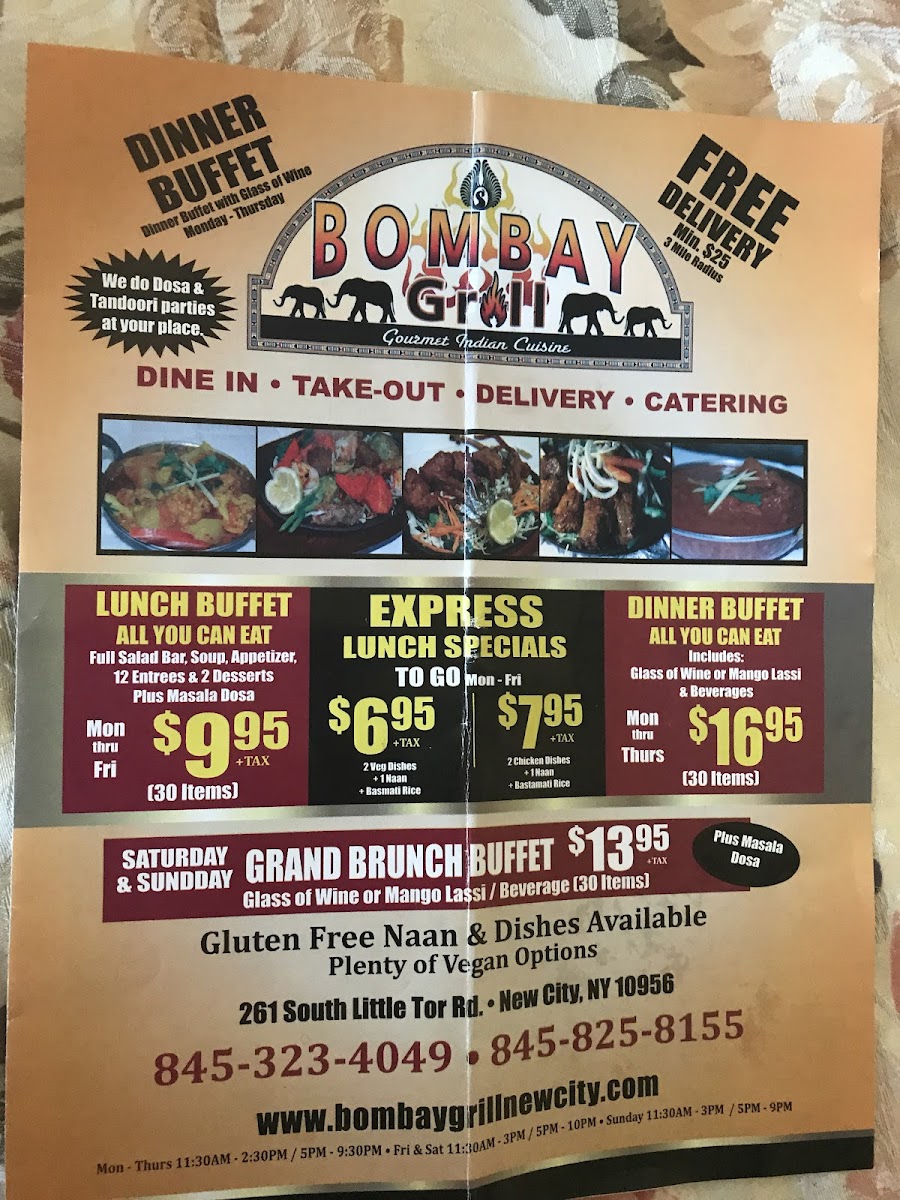 Menu - Bombay Grill photo 4