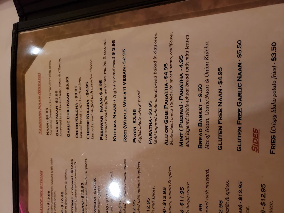 Menu - Bombay Grill photo 9